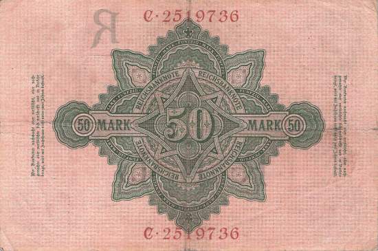 50 Mark 1910 ro.42 A/A